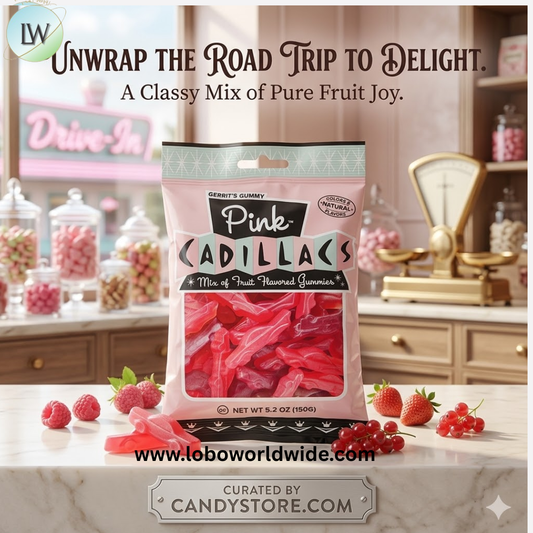 Gummy Pink Cadillacs Bags Gustaf's - 12ct