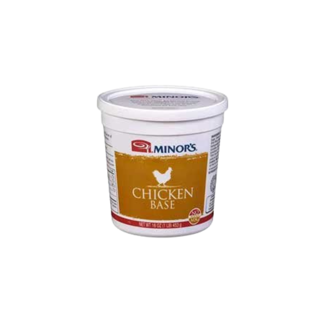 Minor's Gluten-Free Chicken Base 1 lb. Tub - 6/Case