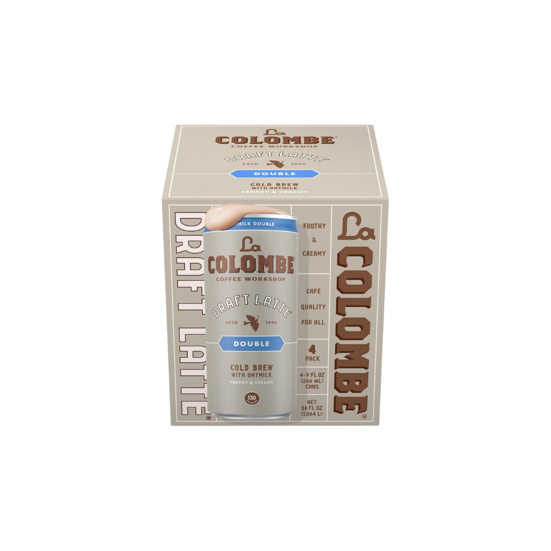 La Colombe Double Draft Latte with Oatmilk - 9 Fl. Oz. 4 Pack