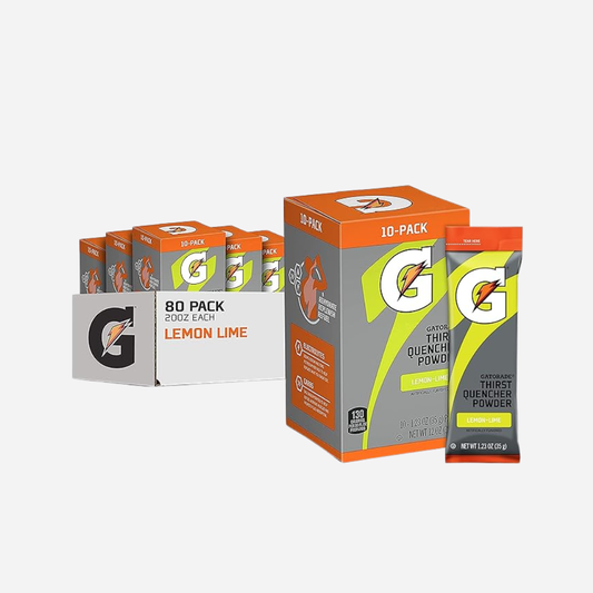 Gatorade Thirst Quencher Powder, Lemon Lime, 12 Oz, 10 count (pack of 8)
