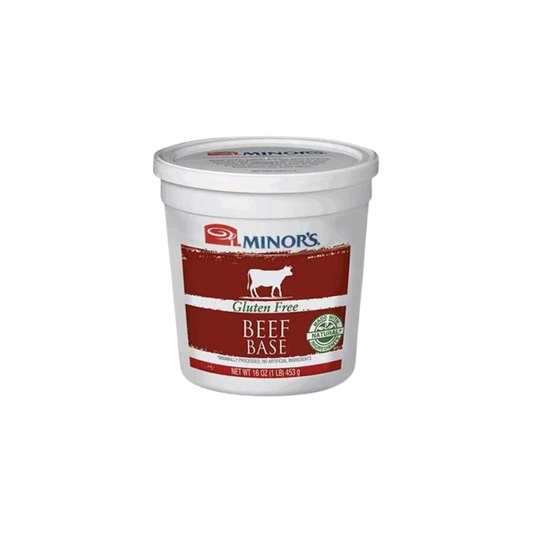 Minor's 1 lb. Gluten-Free All-Natural Beef Base - 6/Case