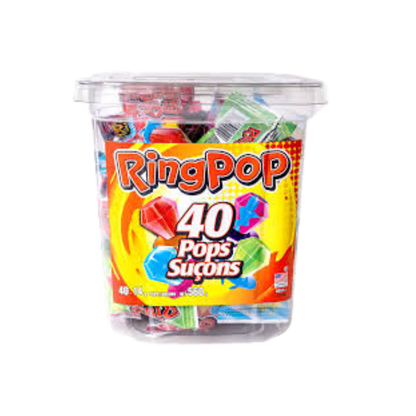 Ring Pops Assorted 40 × 14 g