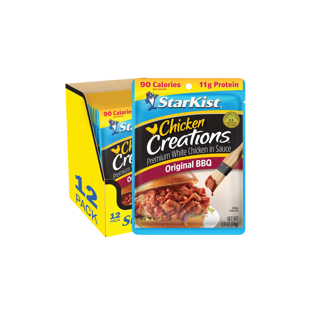 StarKist Chicken Creations Classic BBQ - 2.6 oz Pouch (Pack of 12)