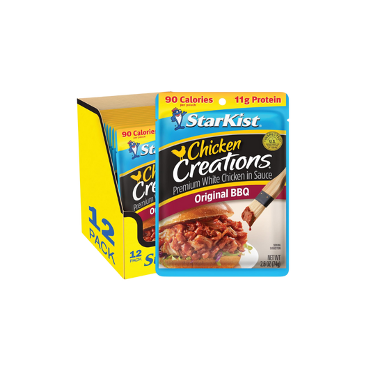 StarKist Chicken Creations Classic BBQ - 2.6 oz Pouch (Pack of 12)