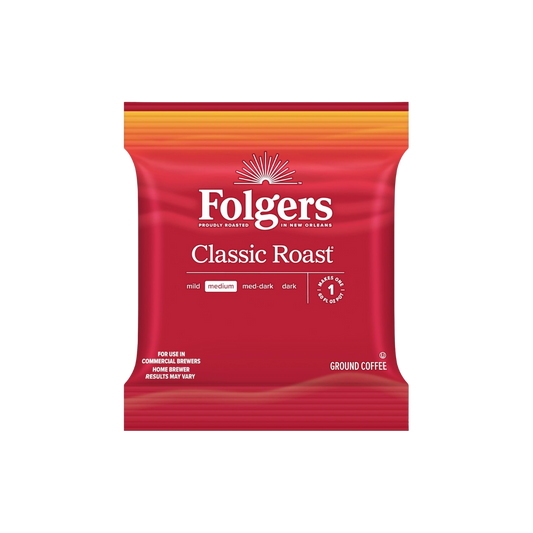 Folgers Classic Roast Coffee Packet 1.5 oz. - 42/Case