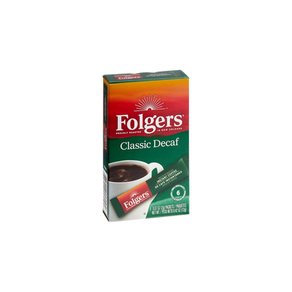 Folgers Classic Decaf Instant Coffee Packets - 72/Case