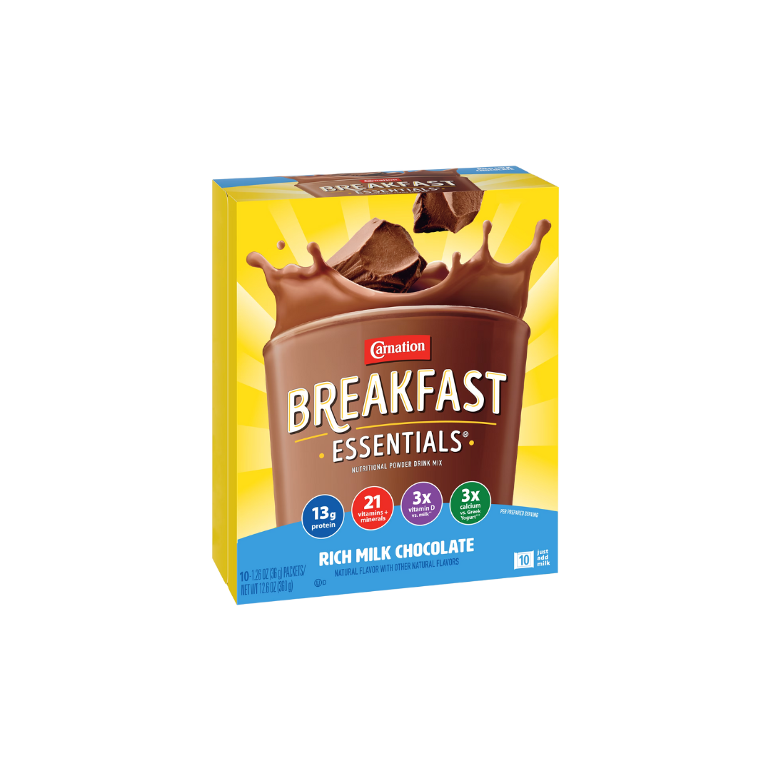 Carnation Breakfast Essentials Powder , 22 Count Box of Packets