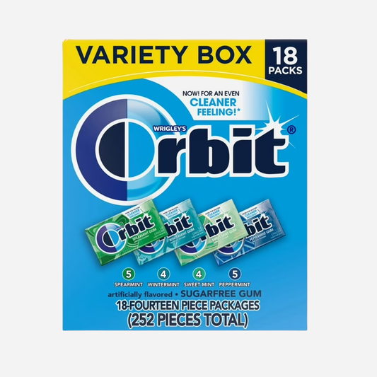 Orbit Mint Sugar Free Chewing Gum, Variety Pack, 14 pcs., 18 pk