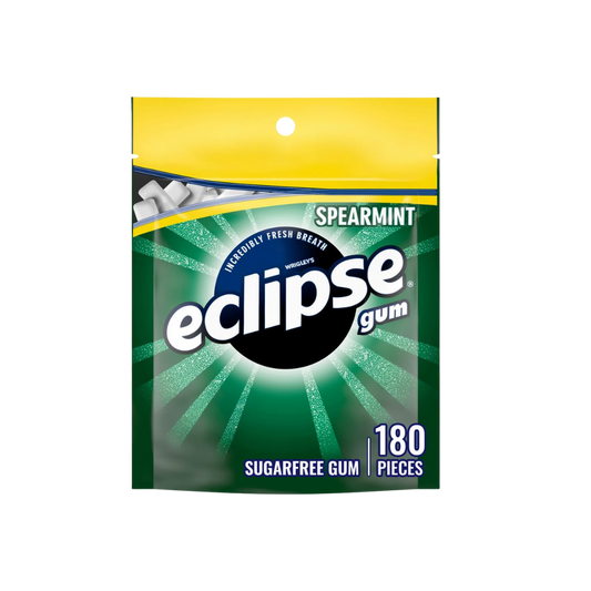 Eclipse Spearmint Sugar Free Chewing Gum, Value Pack - 180 ct Bag