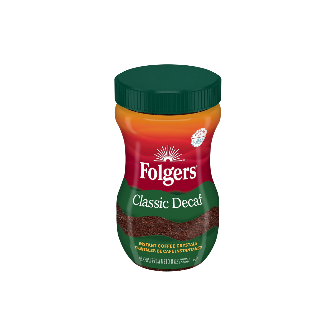 Folgers Classic Decaf Instant Coffee 8 oz