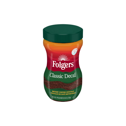 Folgers Classic Decaf Instant Coffee 8 oz