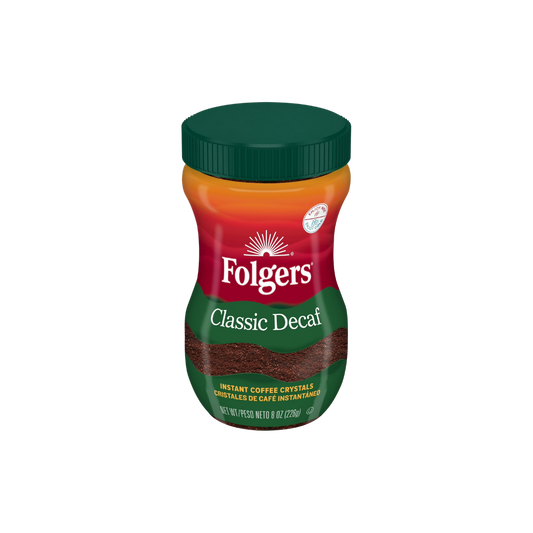 Folgers Classic Decaf Instant Coffee 8 oz