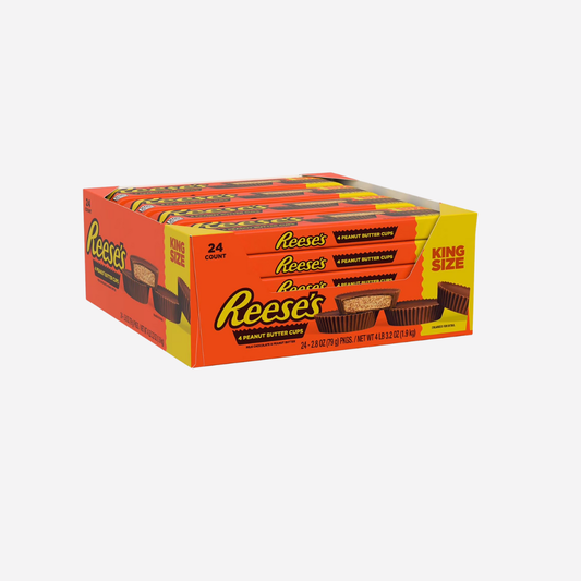 REESE'S Milk Chocolate Peanut Butter Cups, King Size, 2.8 oz., 24 pk