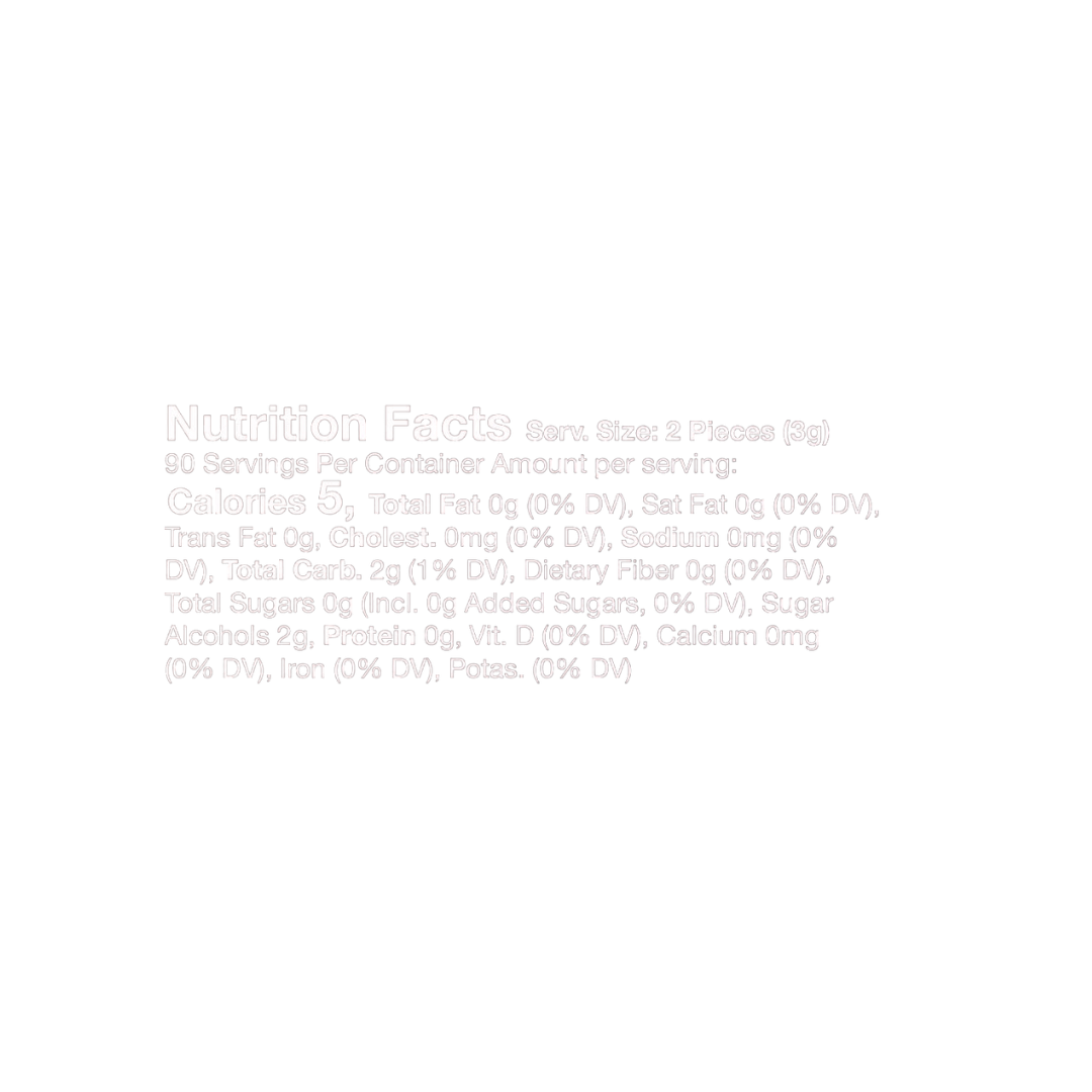 Eclipse Spearmint Sugar Free Chewing Gum, Value Pack - 180 ct Bag