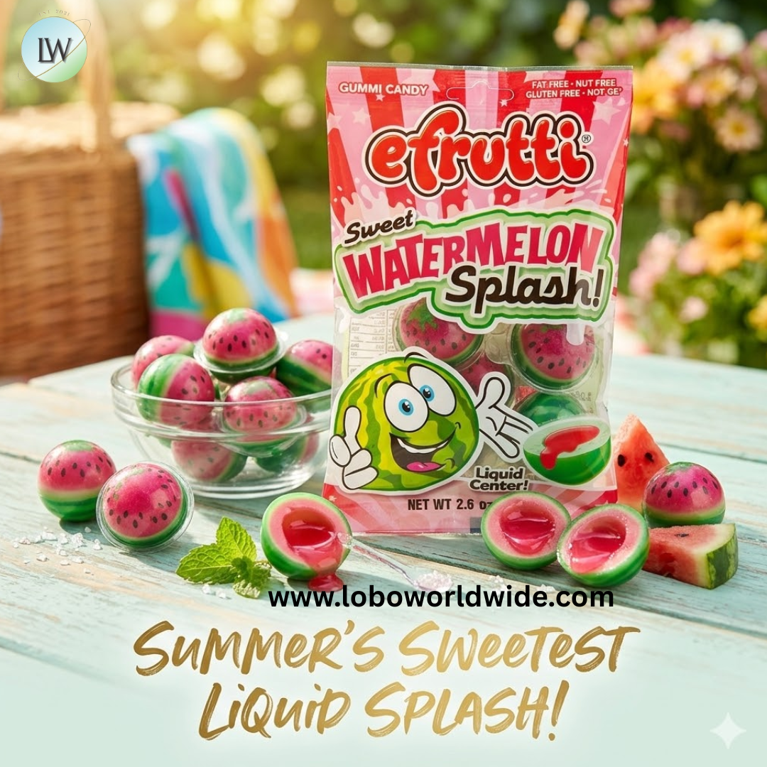 Efrutti Sweet Watermelon Splash Peg Bags - 12ct