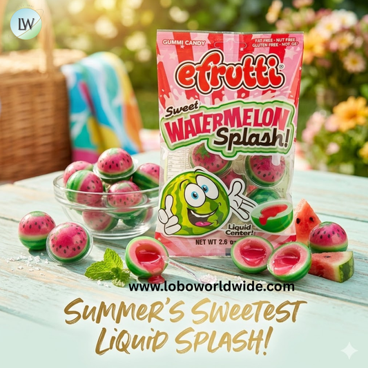 Efrutti Sweet Watermelon Splash Peg Bags - 12ct