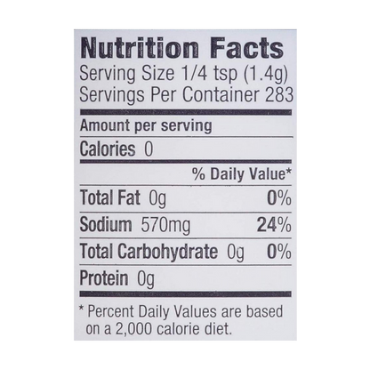 Morton Extra Coarse Sea Salt Grinder Refill 9 oz. - 6/Case