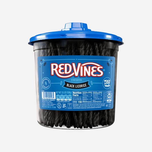 Red Vines Black Licorice Twists, 3.5LB Jar
