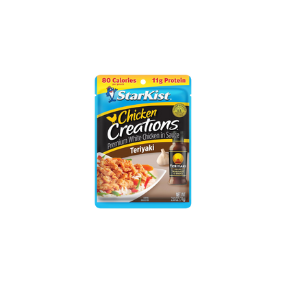StarKist Chicken Creations Teriyaki, Single Serve Pouch, 2.6 oz