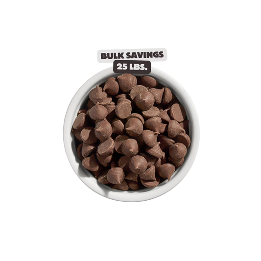 HERSHEY'S 25 lb. Milk Chocolate Mini Unwrapped Baking Kisses