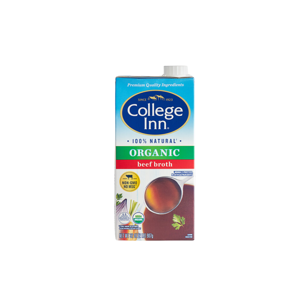 College Inn 32 oz. Organic Beef Broth - 12/Case