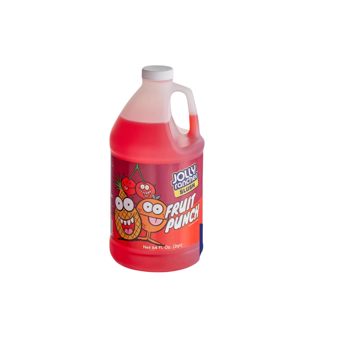 ZippySweets - Fruit Punch Flavour Slushy Machine Syrup, 1/2 Gallon 5:1 Concentrate, Tastes Like Your Favourite Candy, Includes Bonus Mixing Guide - Ideal Slushie Syrup