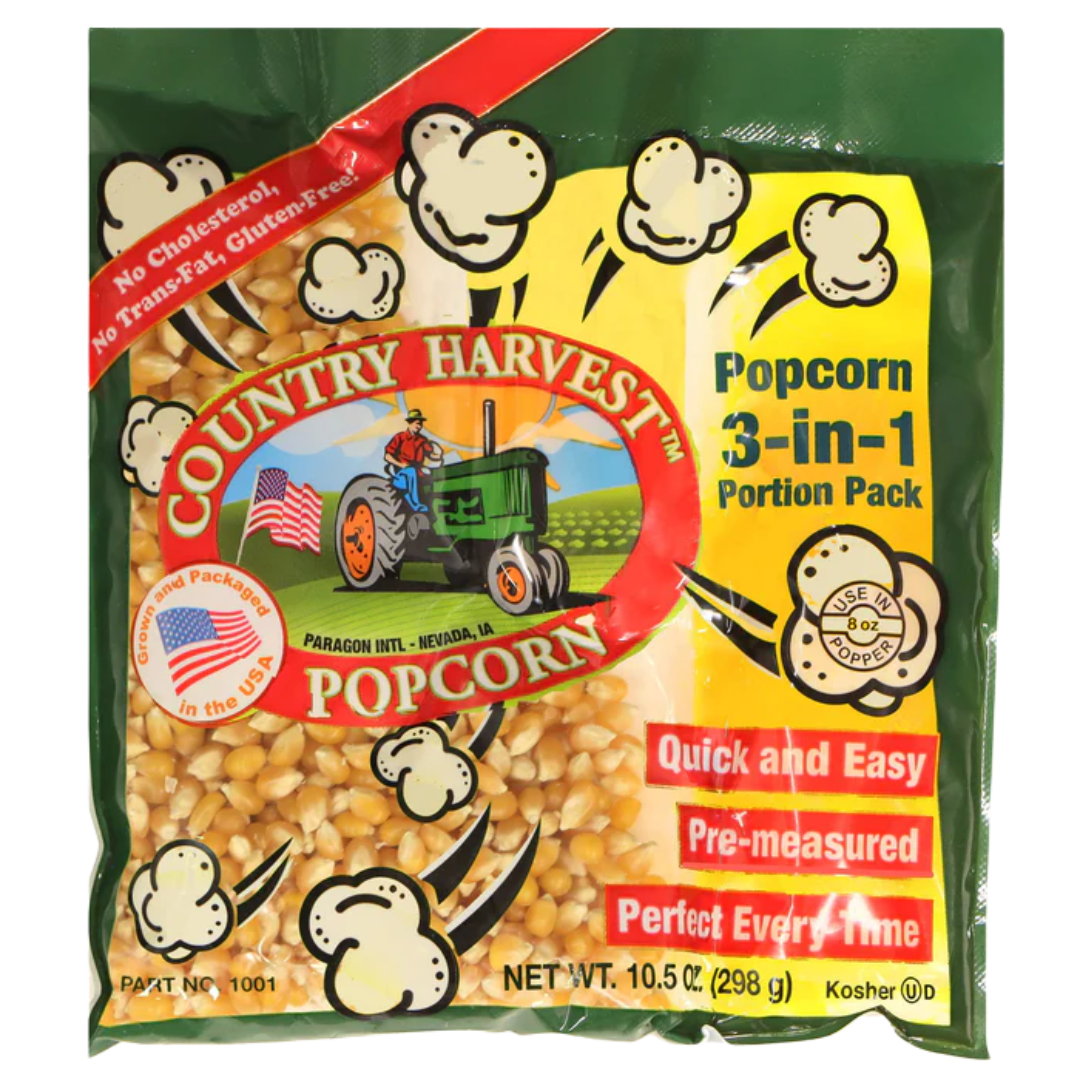 Paragon Popcorn Portion Packs - 4 Ounce, 8 Ounce, 12 Ounce