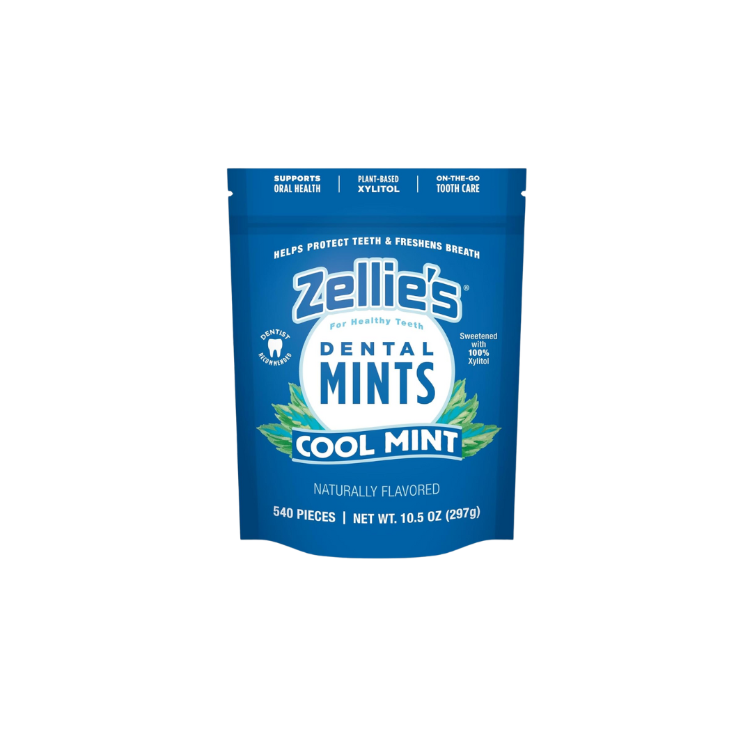 Zellie's | 100% Xylitol Cool Mint Breath Mints No Aspartame