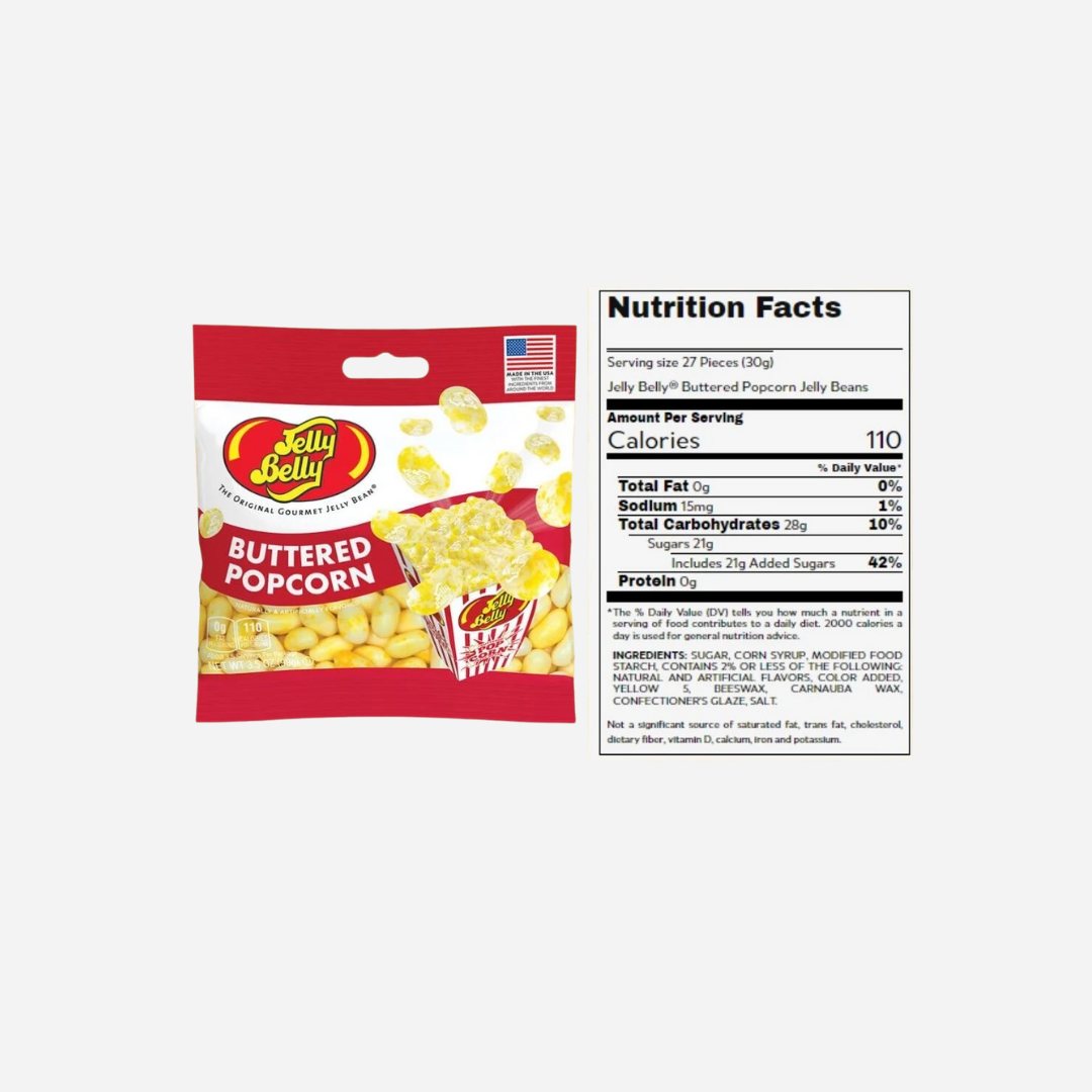 Jelly Belly Buttered Popcorn ( 3.5 Ounces)