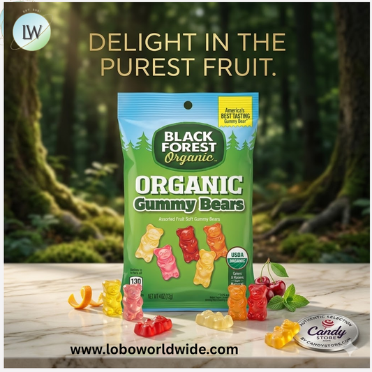 Black Forest Organic Gummy Bears - 12ct