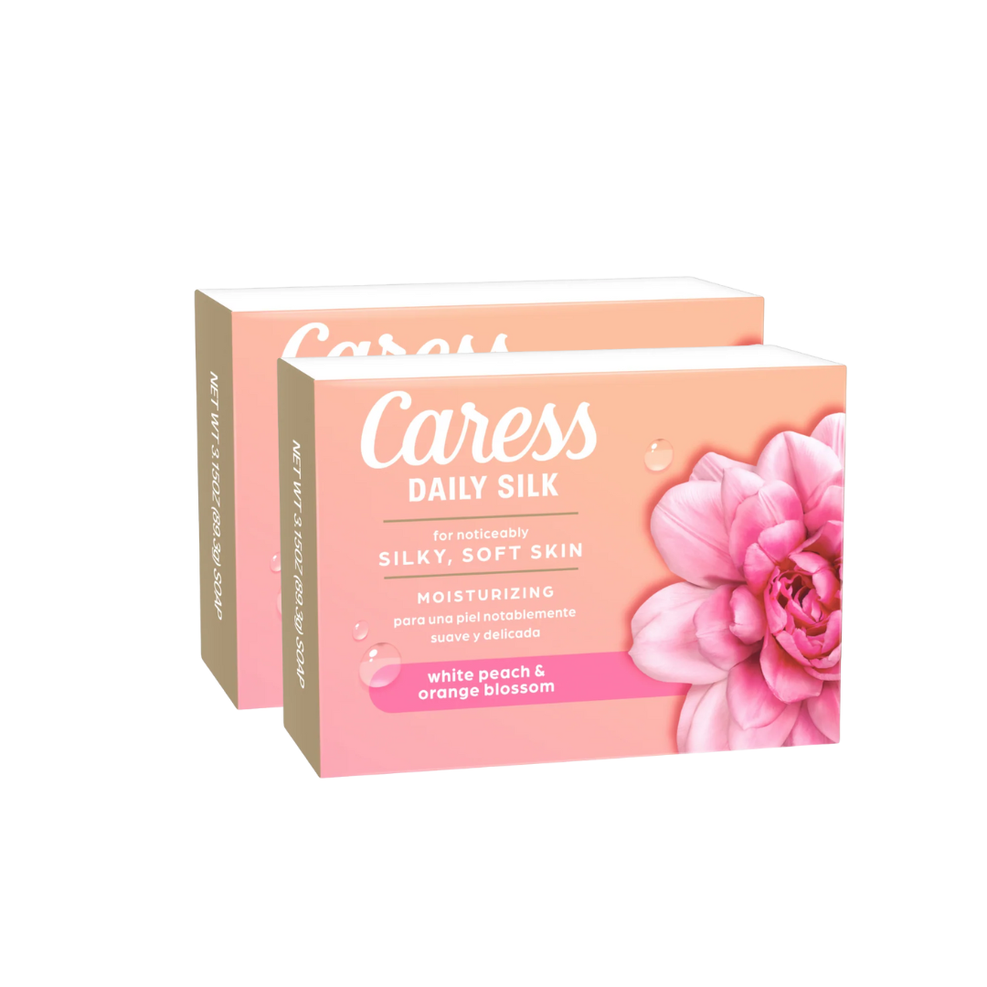 Daily Silk Beauty Bar by Caress for Unisex (Pack of 2)