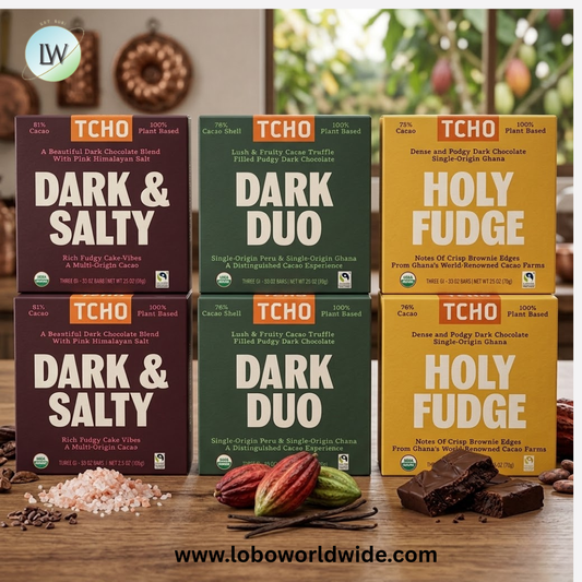 TCHO, Dark Chocolate Gift Box, 18 Bars, 0.83 oz Each