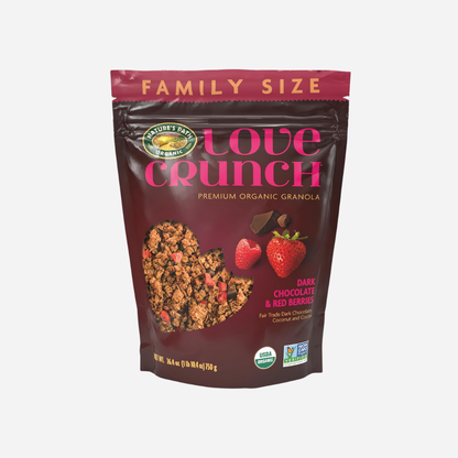 Love Crunch Organic Dark Chocolate & Red Berries Granola, 11.5 oz (Pack of 6), Non-GMO, Fair Trade, by Nature's Path