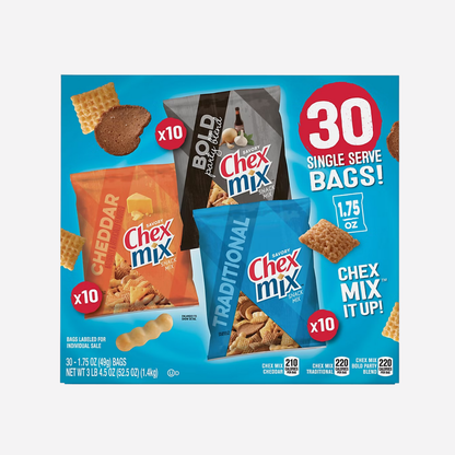 Chex Mix Classics Snack Mix, 30 ct.