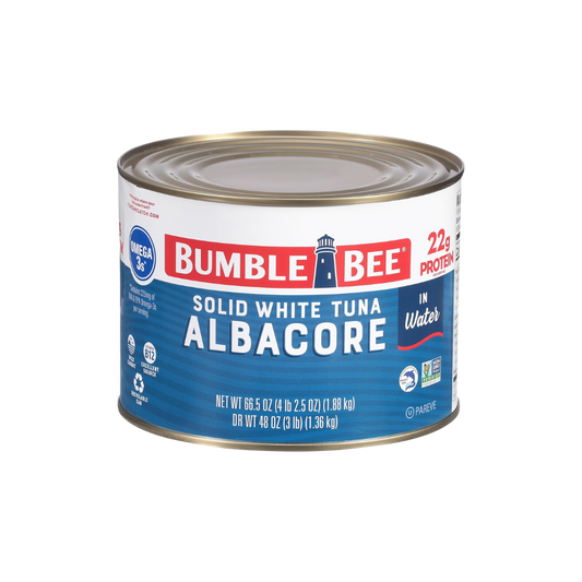 Bumble Bee Solid White Albacore Tuna in Water, 66.5 oz
