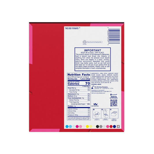 TWIZZLERS PULL 'N' PEEL Cherry Flavored King Size, Chewy Candy Packs, 4.2 oz (15 Count)