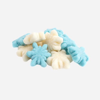 Gummy Glitter Snowflakes - 1lb