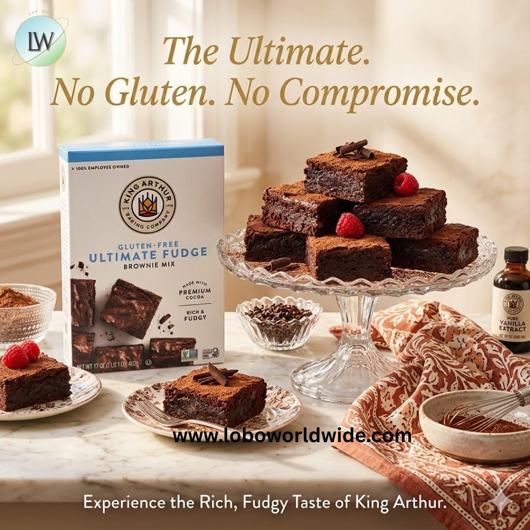 King Arthur Baking Company, Gluten Free Ultimate Fudge Brownie Mix, 17 oz (482 g)