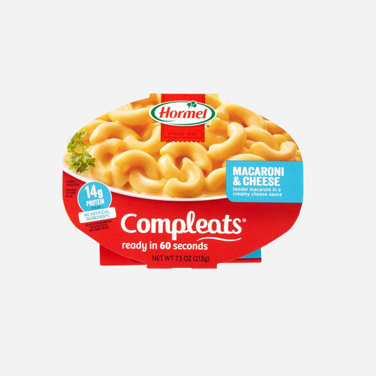 HORMEL COMPLEATS Macaroni & Cheese Microwave Tray, 7.5 Ounces (Pack of 7)