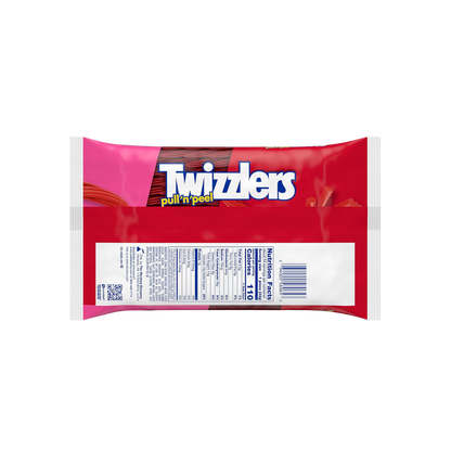 TWIZZLERS PULL 'N' PEEL Cherry Flavored Licorice Style, Chewy Candy Big Bag, 28 oz