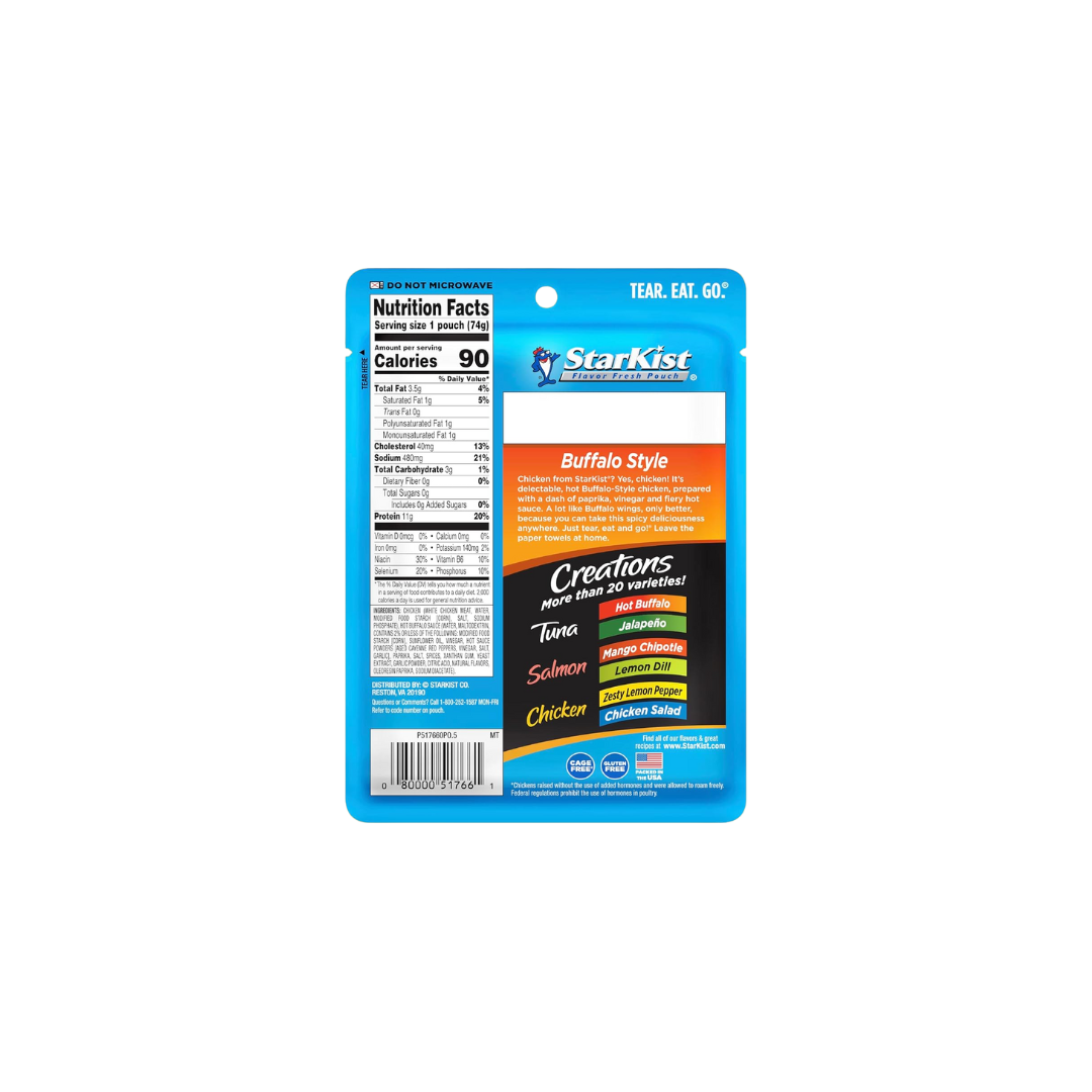 StarKist Chicken Creations BOLD Buffalo Style, 2.6 oz Pouch