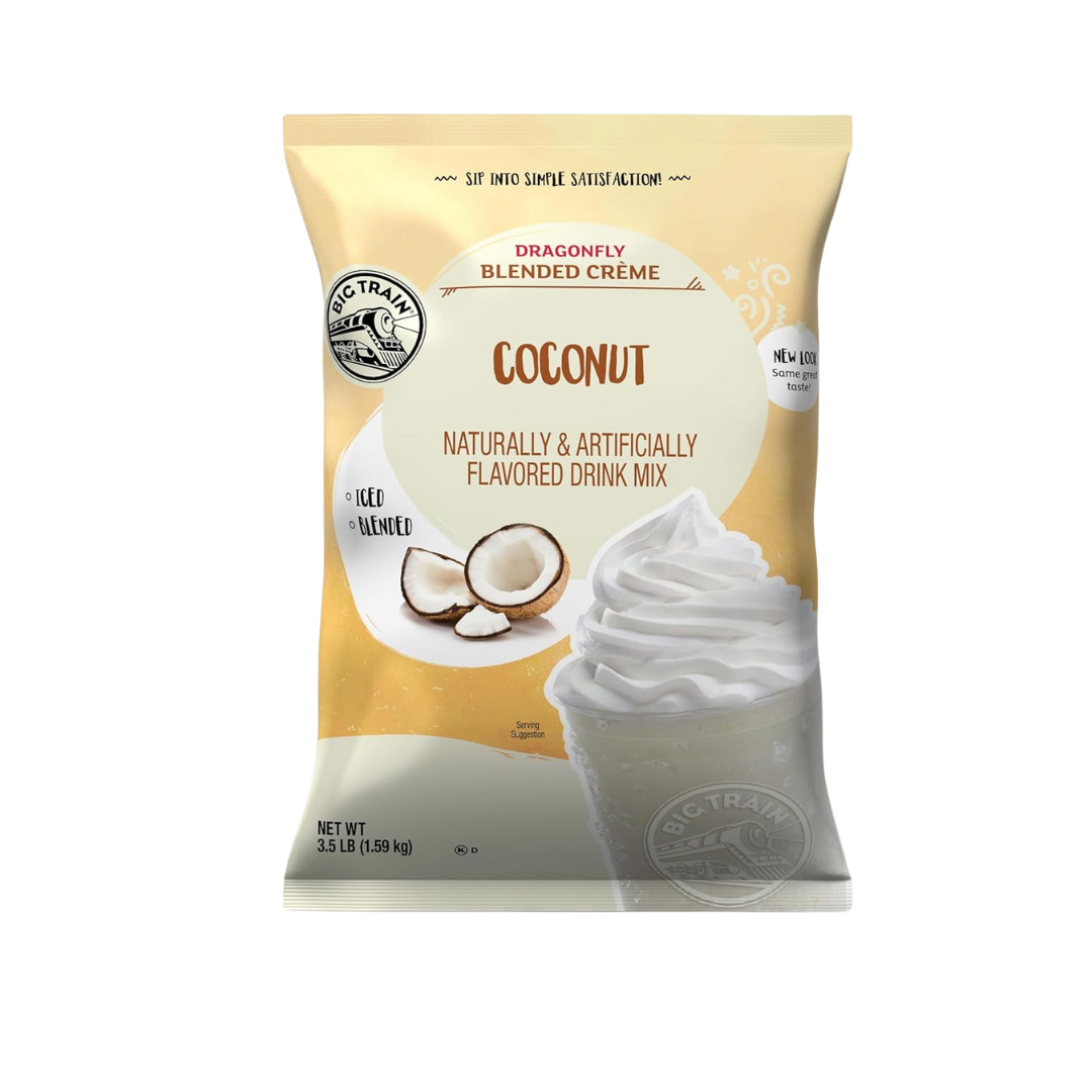 Big Train 3.5 lb.  Blended Ice Coffee Mix-5/case & 4/case (various flavours)