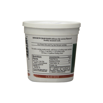 Minor's Crab Base 1 lb. Tub - 6/Case