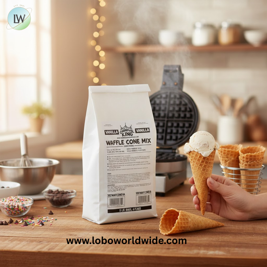 Carnival King Vanilla Waffle Cone Mix 5 lb. Bag