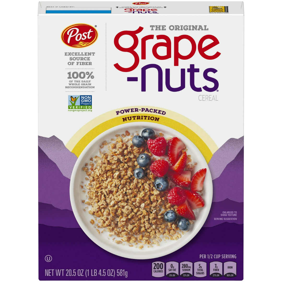 Grape Nuts Breakfast  Cereal, (Various sizes and flavours)