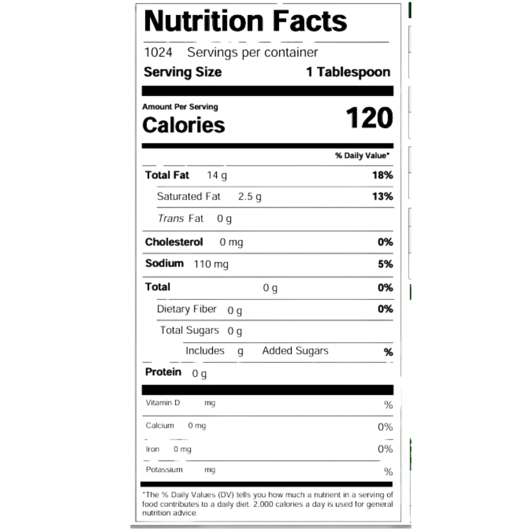 Superb Select 1 Gallon Liquid Butter Flavored Oil Alternative