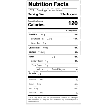 Superb Select 1 Gallon Liquid Butter Flavored Oil Alternative