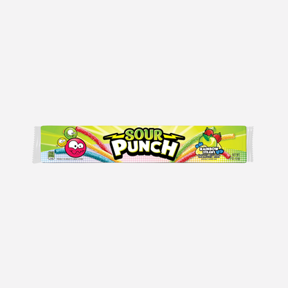 Sour Punch Rainbow Straws, 2oz Tray