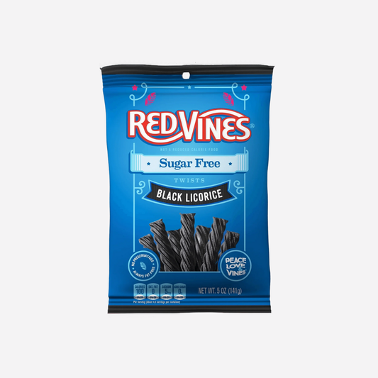 Red Vines Black Sugar Free Licorice Twists, 5oz Bag