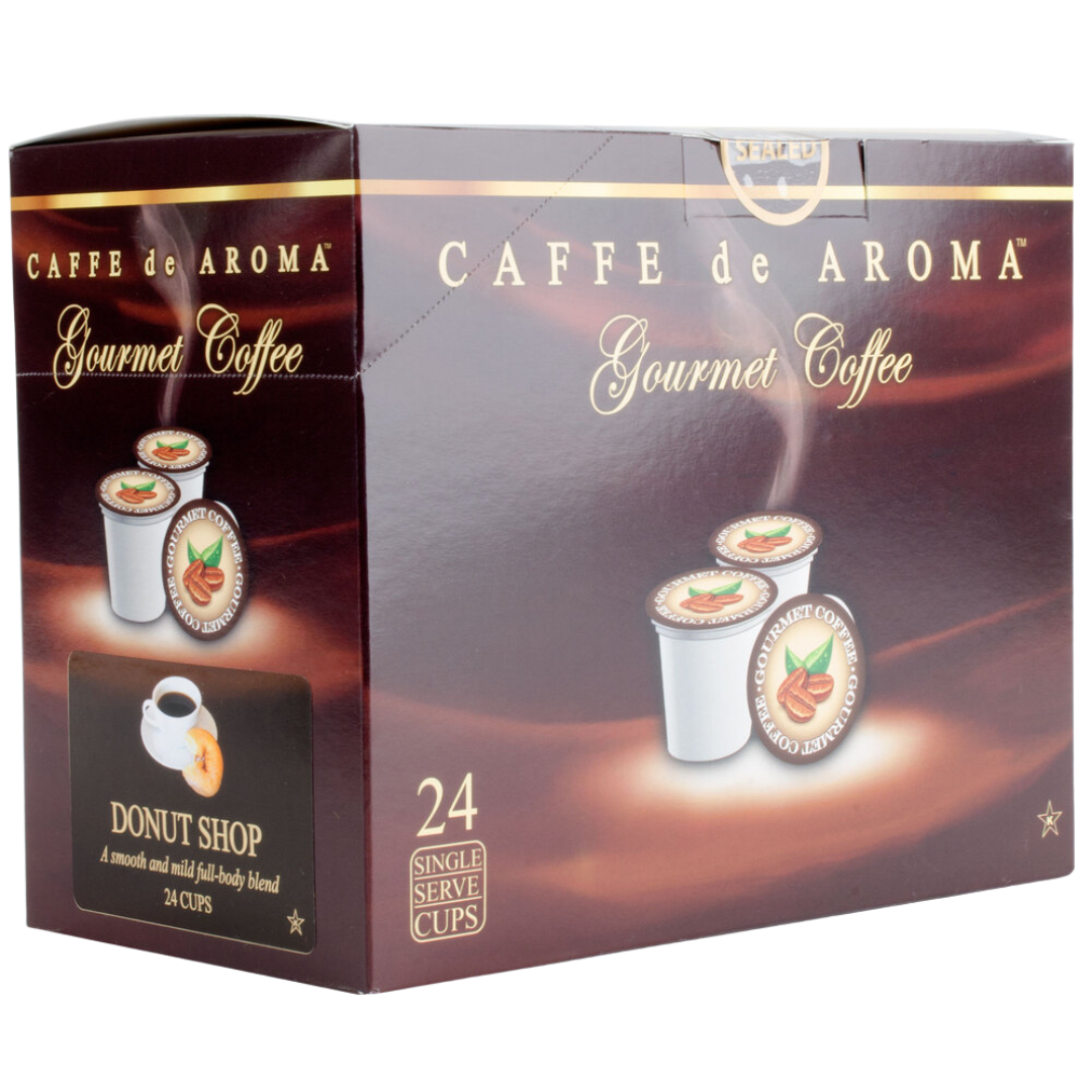 Caffe de Aroma Single Serve Cups – 24/Box (Various Sizes)